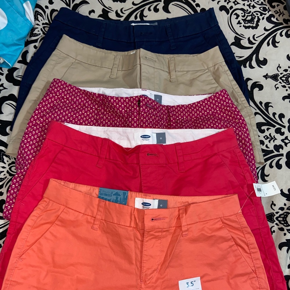 Old Navy shorts 6 pairs all size 0
